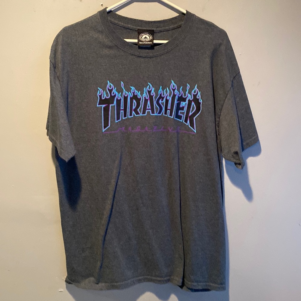 Mens size large Vans t shirt gray color